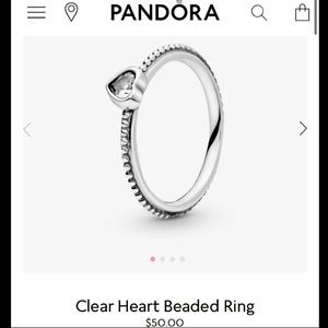 Pandora promise ring